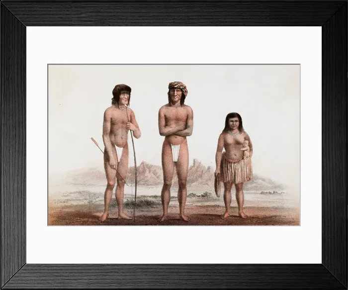 Framed Print : Portrait of Mojave Indians Framed Print : Portrait of Mojave Indians