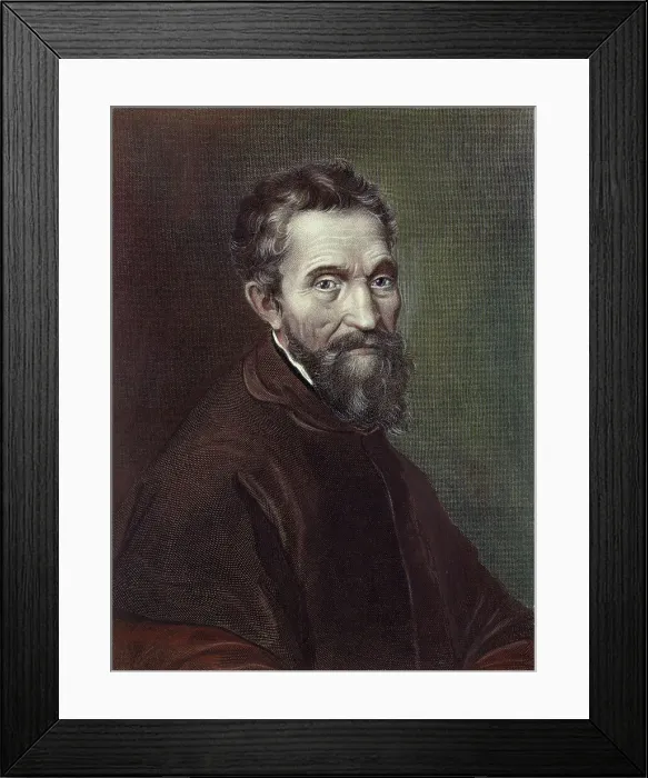 Framed Print : Portrait of Michaelangelo Buonorotti Framed Print : Portrait of Michaelangelo Buonorotti
