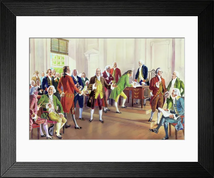 Framed Print : Signing of the Declaration of Independence Framed Print : Signing of the Declaration of Independence