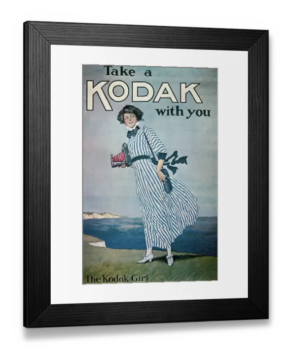 Framed Print : Take a Kodak with You Advertisement Framed Print : Take a Kodak with You Advertisement