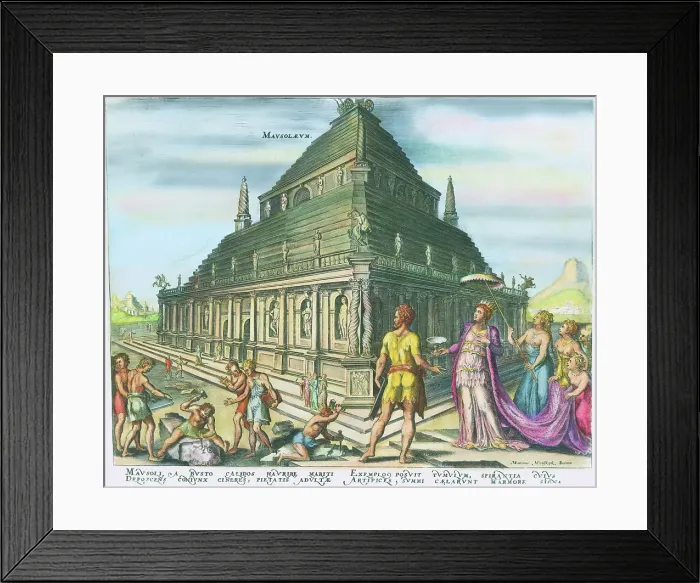 Framed Print : Mausoleum of Halicarnassus by Martin Heemskerck Framed Print : Mausoleum of Halicarnassus by Martin Heemskerck