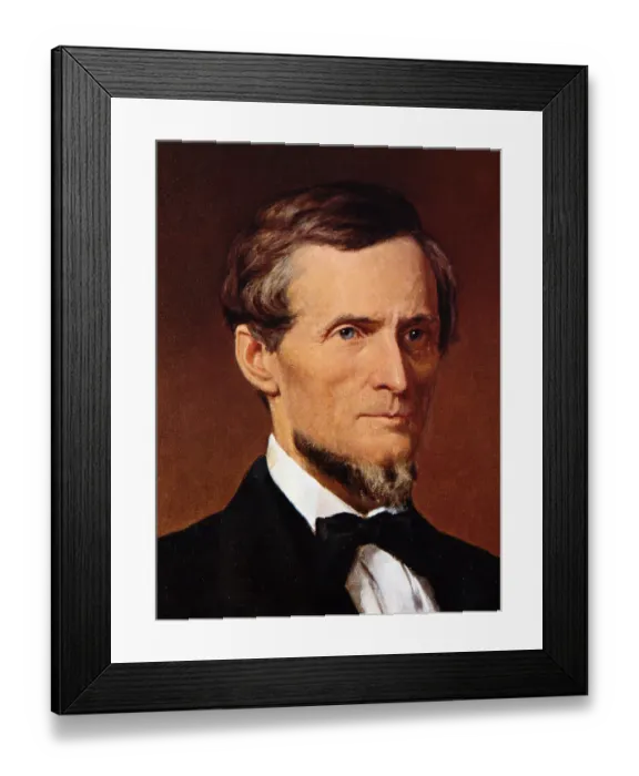 Framed Print : Portrait of Jefferson Davis Framed Print : Portrait of Jefferson Davis