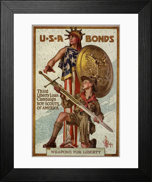 Framed Print : Weapons for Liberty Liberty Loan Poster by Joseph Christian Leyendecker Framed Print : Weapons for Liberty Liberty Loan Poster by Joseph Christian Leyendecker