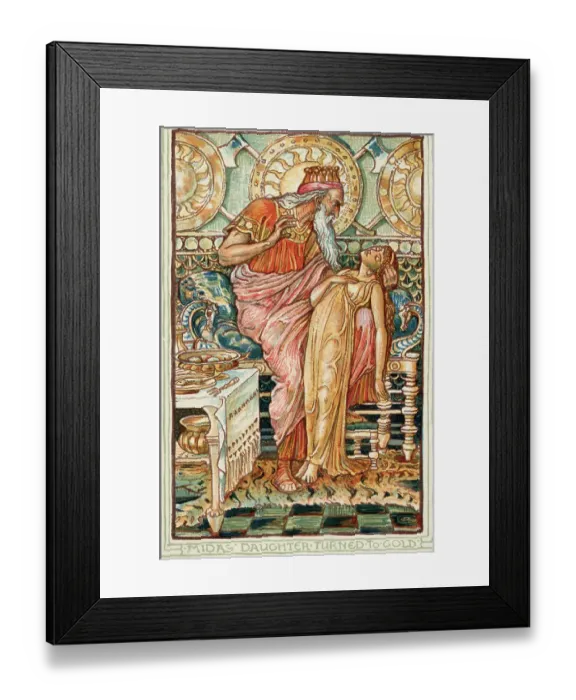 Framed Print : Midas Turning His Daughter into Gold Framed Print : Midas Turning His Daughter into Gold