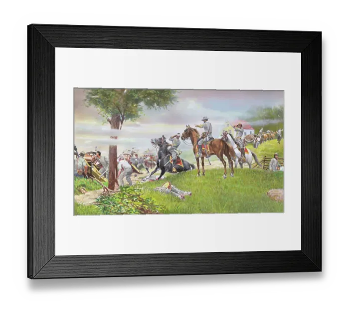 Framed Print : Thomas Jackson Directing Troops Framed Print : Thomas Jackson Directing Troops