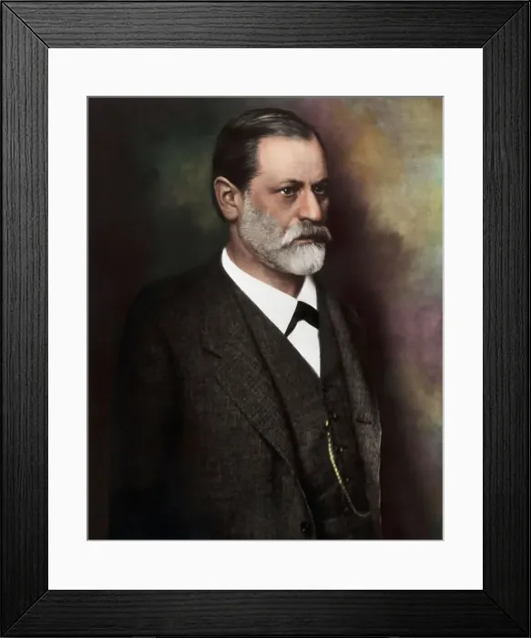 Framed Print : Waist-Up Photo Of Sigmund Freud Framed Print : Waist-Up Photo Of Sigmund Freud