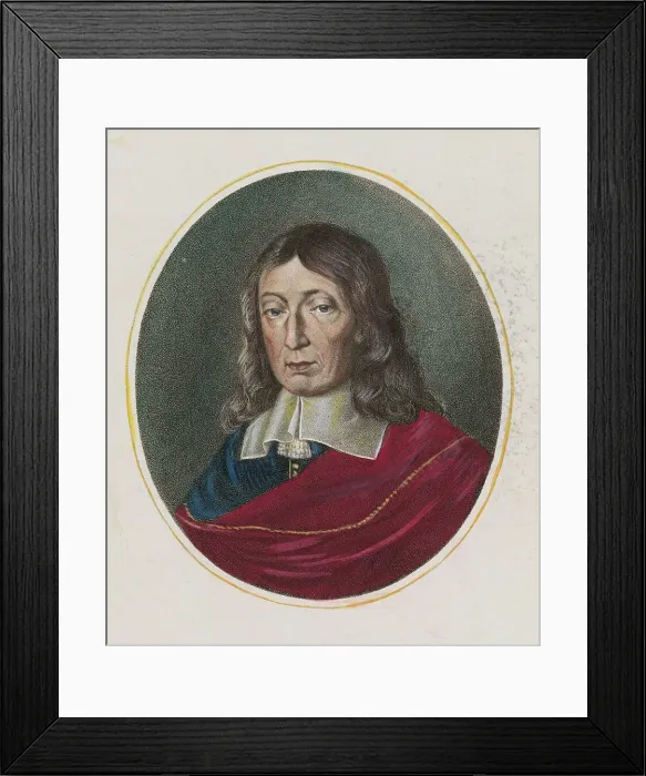 Framed Print : Portrait of John Milton Framed Print : Portrait of John Milton