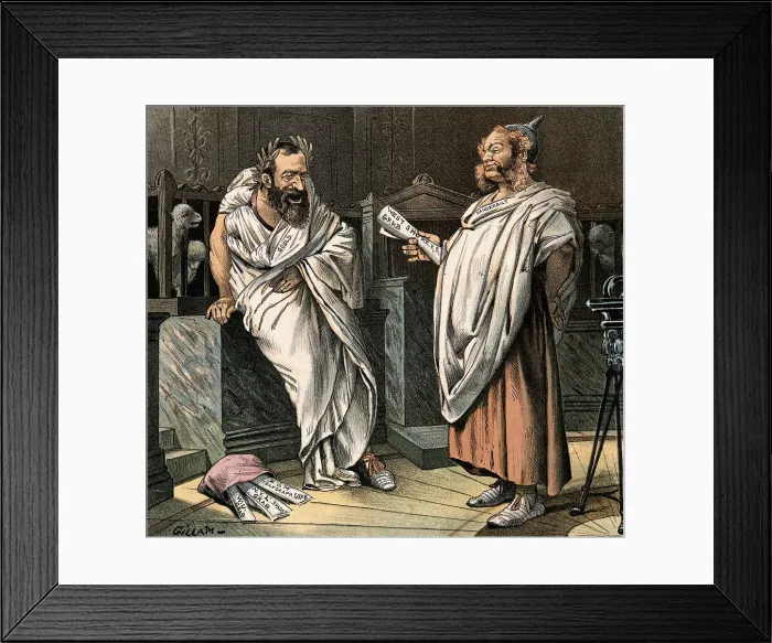 Framed Print : Vanderbilt and Gould in Togas Framed Print : Vanderbilt and Gould in Togas