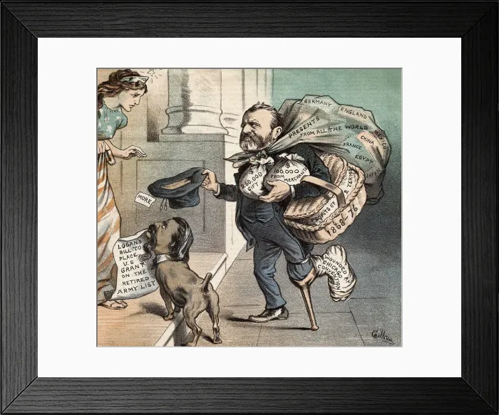 Framed Print : President Grant and Logan Begging for Funds Framed Print : President Grant and Logan Begging for Funds