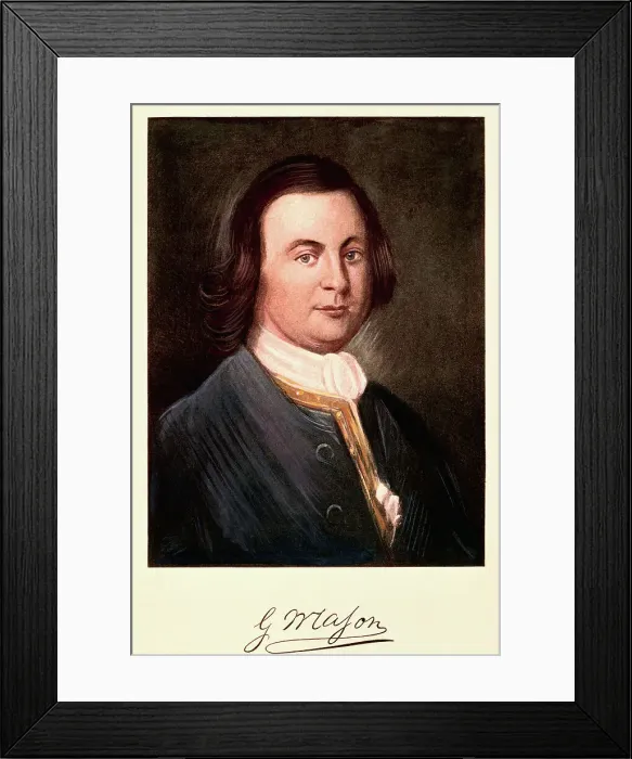 Framed Print : Portrait of George Mason Framed Print : Portrait of George Mason