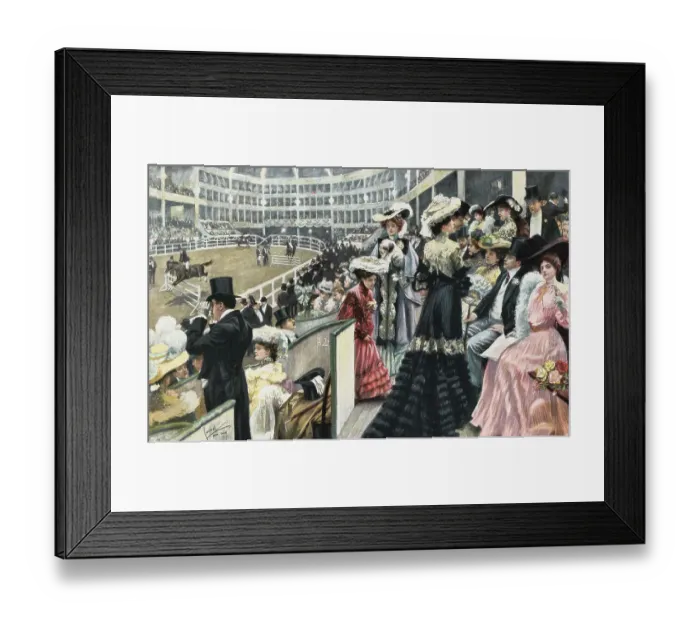 Framed Print : Patrons at the Hippodrome for Horse Show Framed Print : Patrons at the Hippodrome for Horse Show