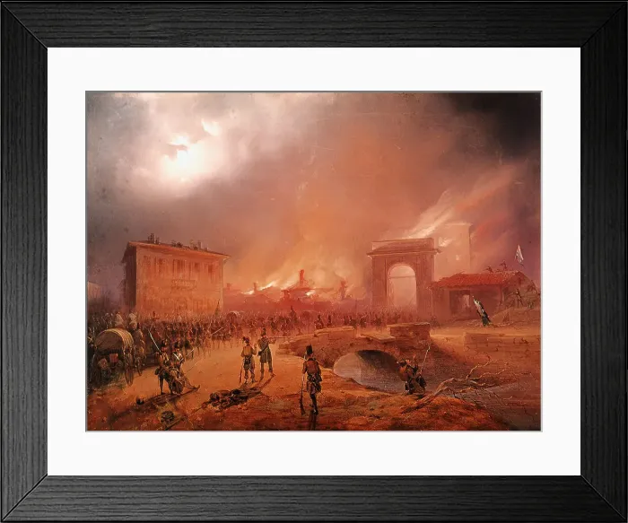 Framed Print : Troops Leaving Milan Framed Print : Troops Leaving Milan