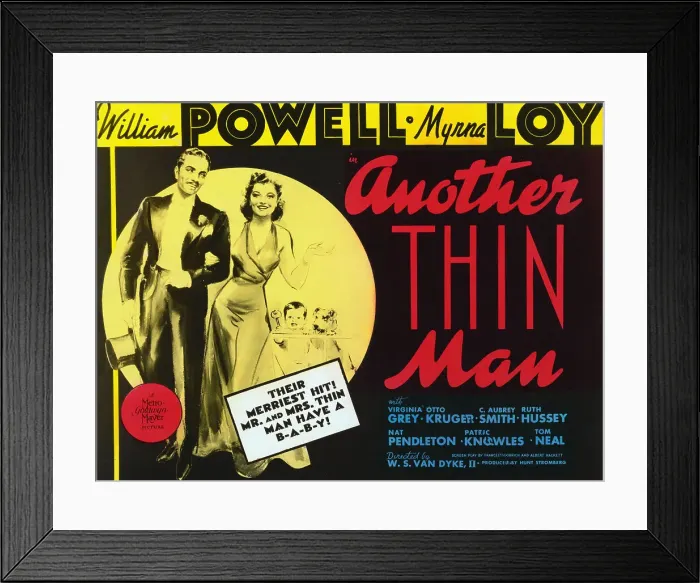 Framed Print : Color Advertisement for Movie Another Thin Man Framed Print : Color Advertisement for Movie Another Thin Man