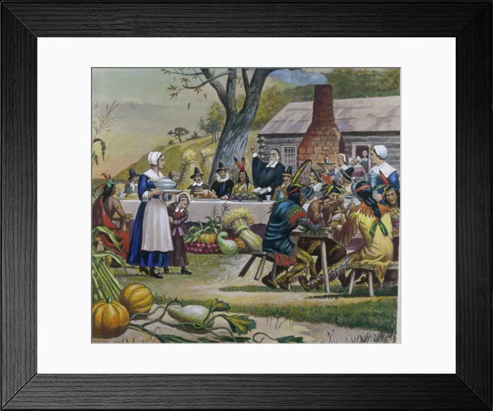 Framed Print : First Thanksgiving Framed Print : First Thanksgiving