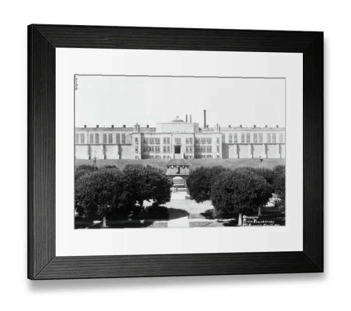 Framed Print : Oklahoma State Prison in McAlester