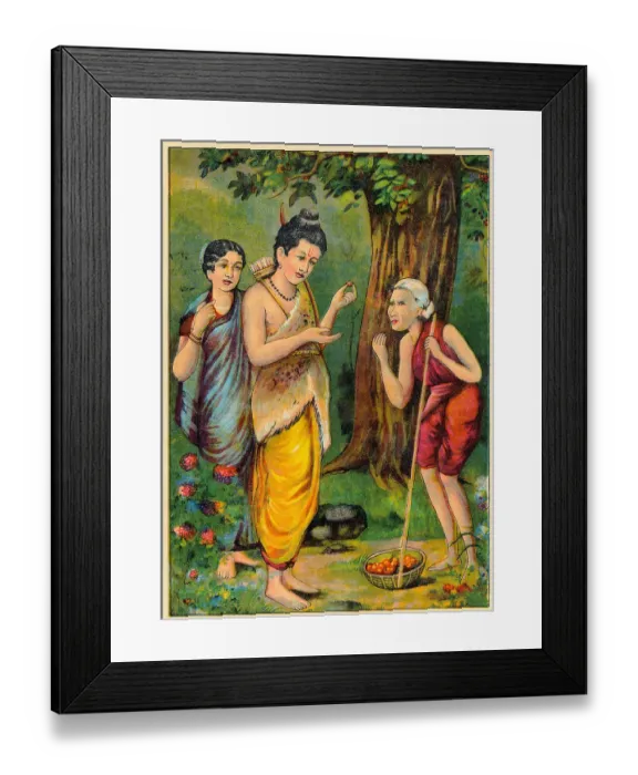 Framed Print : Rama Receiving Berries Framed Print : Rama Receiving Berries