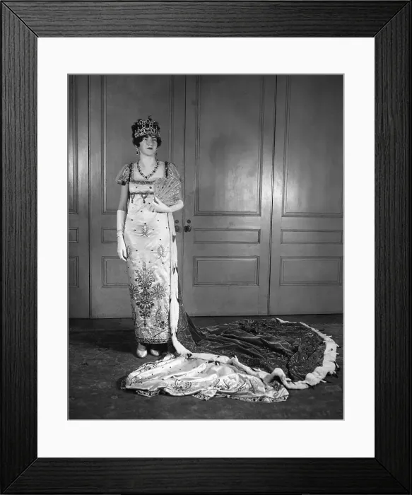 Framed Print : Studio shot of woman in elegant dress Framed Print : Studio shot of woman in elegant dress