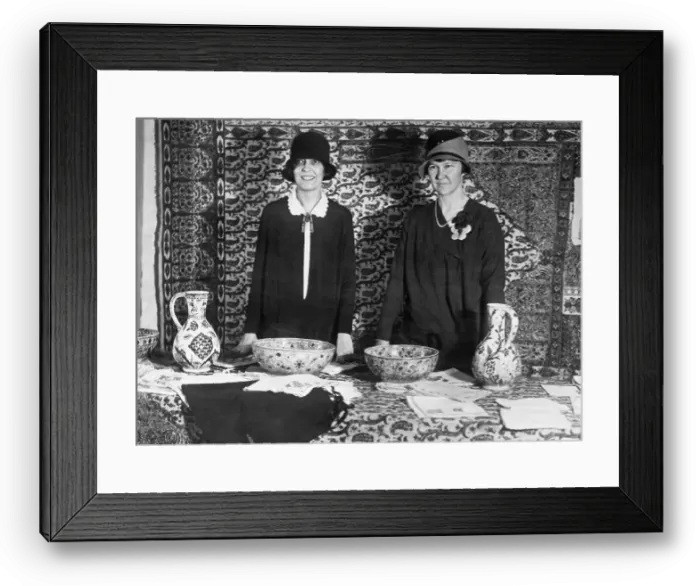 Framed Print : Mrs. Cleveland Dodge and Miss Ester C. Marks Framed Print : Mrs. Cleveland Dodge and Miss Ester C. Marks