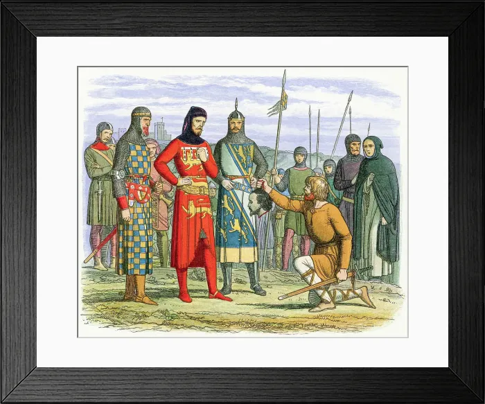 Framed Print : Gaveston's Head Shown to the Earl of Lancaster Framed Print : Gaveston's Head Shown to the Earl of Lancaster