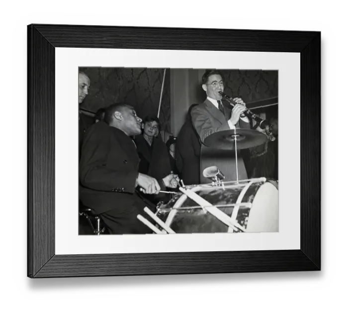 Framed Print : Benny Goodman On The Clarinet With Band Framed Print : Benny Goodman On The Clarinet With Band