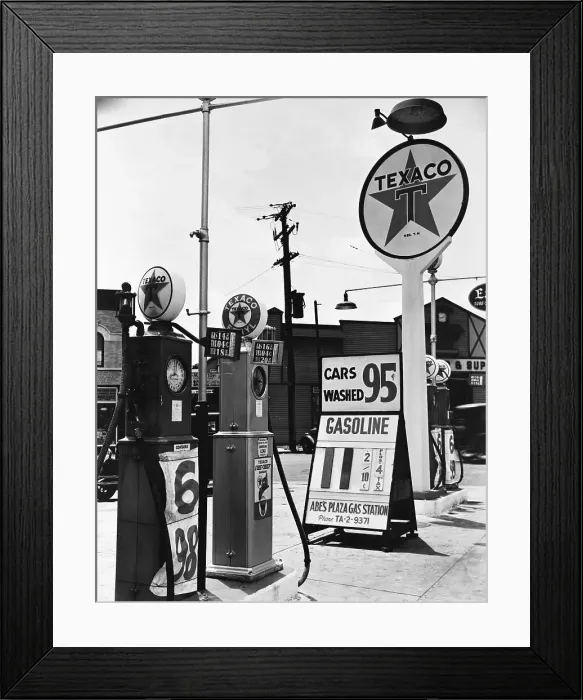 Framed Print : Texaco Service Station Framed Print : Texaco Service Station