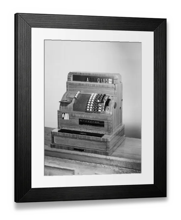 Framed Print : Photograph Of National Cash Register Framed Print : Photograph Of National Cash Register