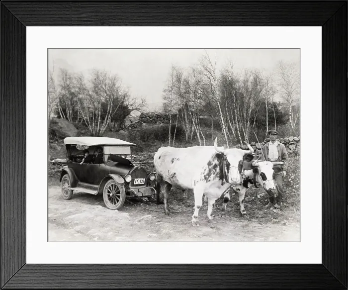 Framed Print : Oldsmobile Broken Down on a Country Road Framed Print : Oldsmobile Broken Down on a Country Road