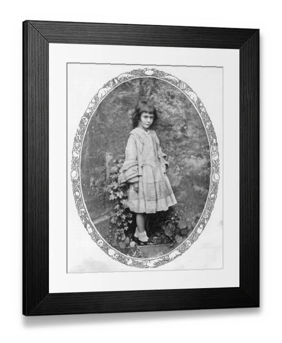 Framed Print : Alice Liddell, the Original Alice In Wonderland Framed Print : Alice Liddell, the Original Alice In Wonderland