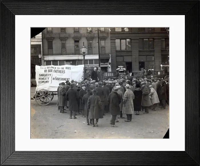 Framed Print : Herbert Hoover On The Campaign Trail Framed Print : Herbert Hoover On The Campaign Trail