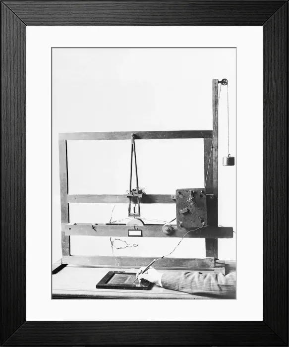 Framed Print : Model of Morse's First Telegraph