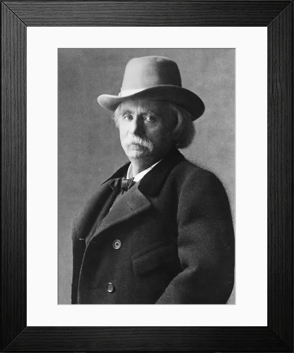 Framed Print : Headshoulders Photo Of Edvard Grieg Framed Print : Headshoulders Photo Of Edvard Grieg