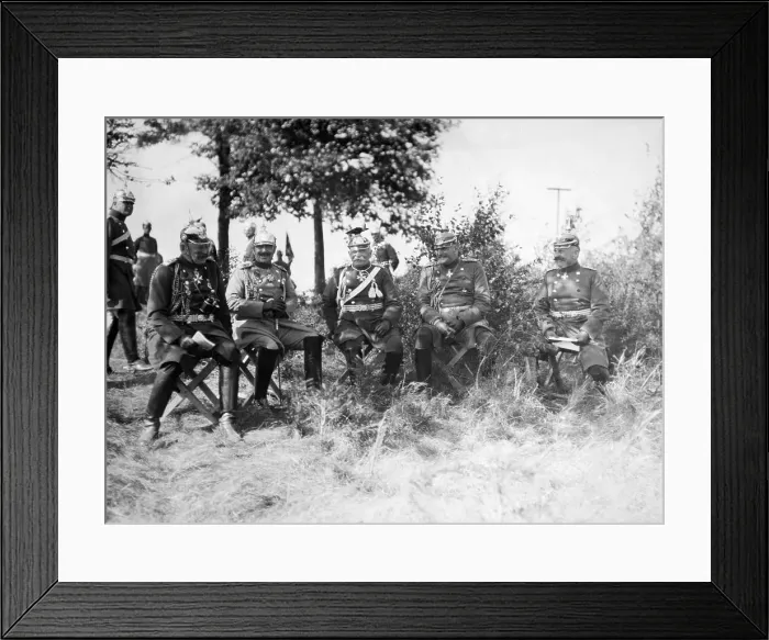 Framed Print : Kaiser On Maneuvers With Count, Excellen Framed Print : Kaiser On Maneuvers With Count, Excellen