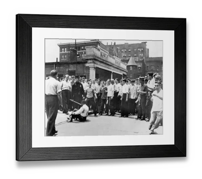 Framed Print : Assault Victim Surrounded by Mob Framed Print : Assault Victim Surrounded by Mob