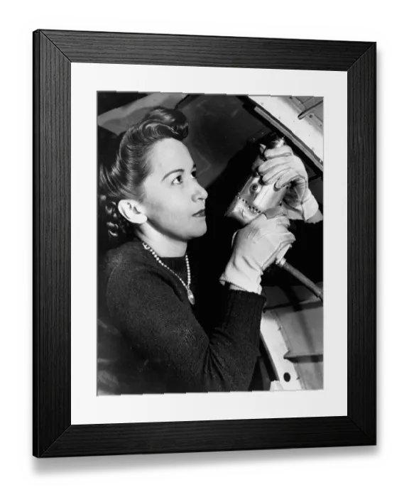 Framed Print : Lola Boyle the Riveter