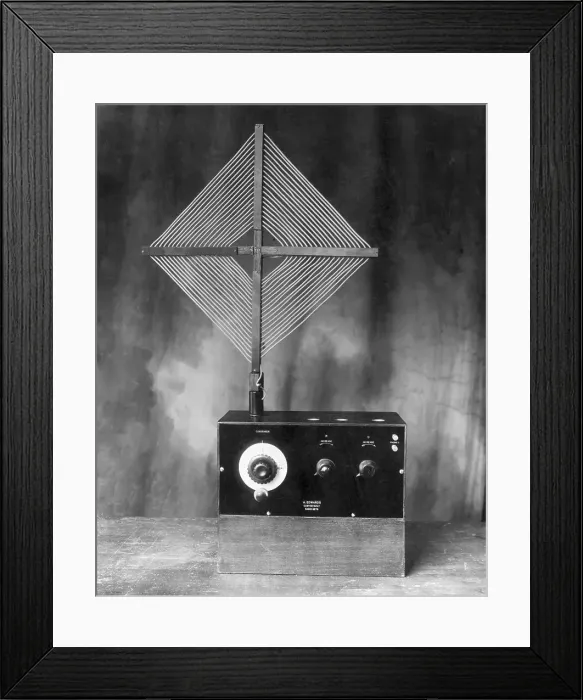 Framed Print : Early Radio with Antenna Framed Print : Early Radio with Antenna