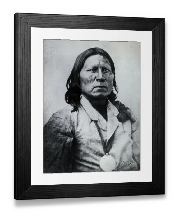 Framed Print : White Bear, War Chief Of The Kiowas Framed Print : White Bear, War Chief Of The Kiowas
