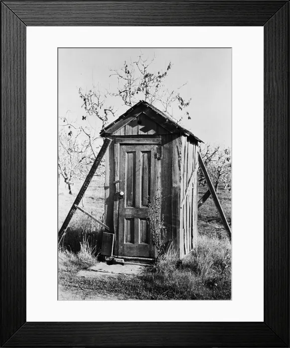 Framed Print : Outhouse On A Farm Framed Print : Outhouse On A Farm