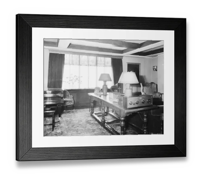 Framed Print : Interior Of Home With Early Radio Framed Print : Interior Of Home With Early Radio