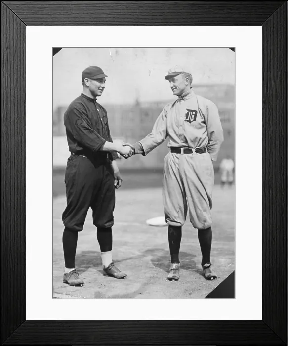 Framed Print : Bob Bescher And Ty Cobb In Uniforms Framed Print : Bob Bescher And Ty Cobb In Uniforms
