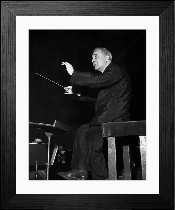 Framed Print : Bruno Walter During Rehearsal Framed Print : Bruno Walter During Rehearsal