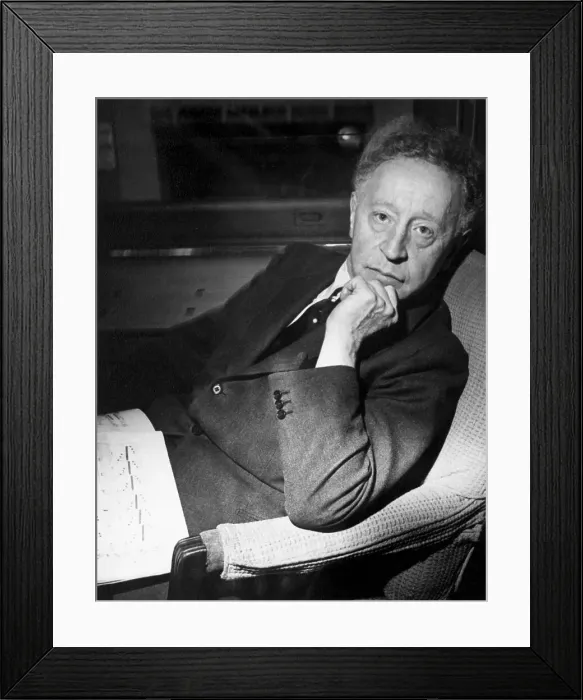 Framed Print : Arthur Rubinstein Seated With Chin / Hand Framed Print : Arthur Rubinstein Seated With Chin / Hand