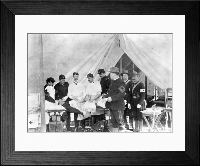Framed Print : Operating Tent In Spanish American War Framed Print : Operating Tent In Spanish American War