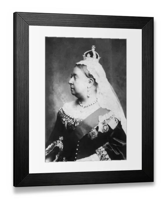 Framed Print : Queen Victoria Wearing Crown Framed Print : Queen Victoria Wearing Crown