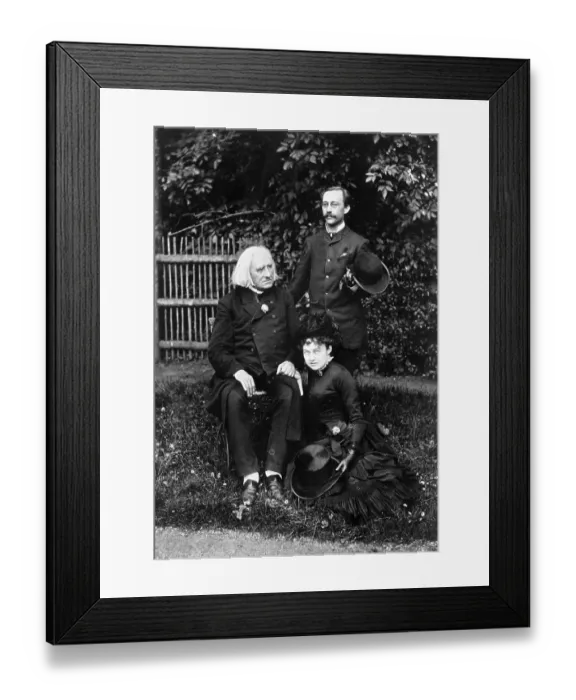 Framed Print : Franz Liszt, Composer, And Family Members Framed Print : Franz Liszt, Composer, And Family Members