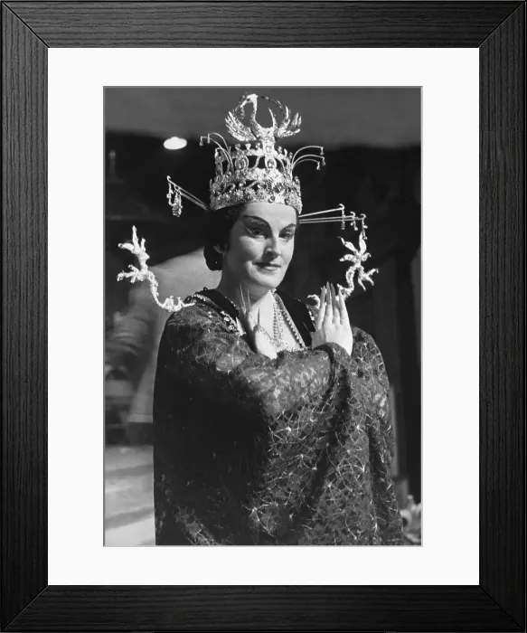 Framed Print : Brigit Nilsson Opera Soprano In Costume Framed Print : Brigit Nilsson Opera Soprano In Costume