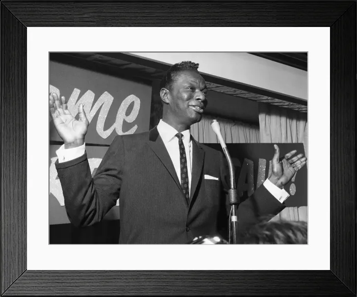 Framed Print : Nat King Cole At London Recital Framed Print : Nat King Cole At London Recital