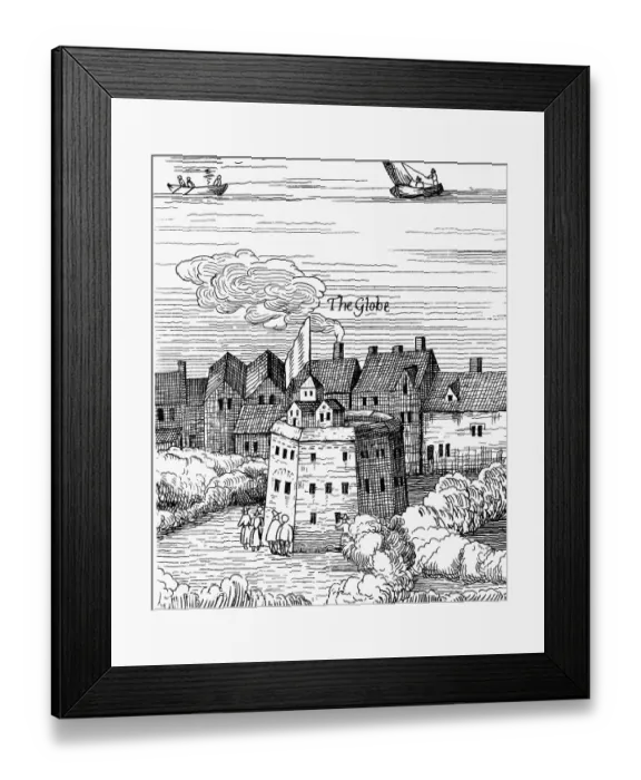 Framed Print : The Globe Theatre, London Framed Print : The Globe Theatre, London