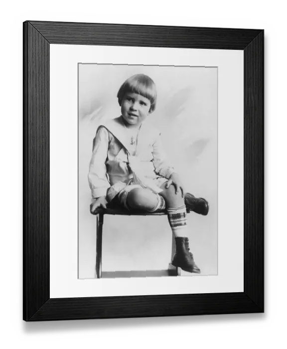 Framed Print : Richard M Nixon As Young Child Framed Print : Richard M Nixon As Young Child