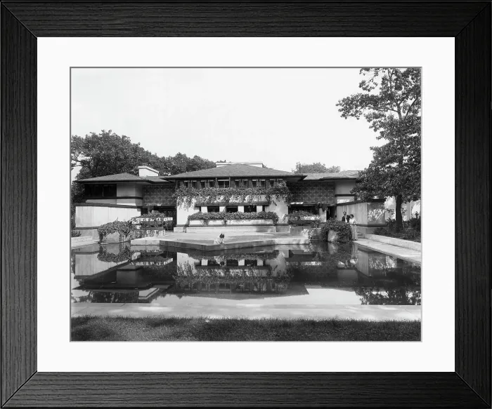 Framed Print : Avery Coonley House; Designed By Wright Framed Print : Avery Coonley House; Designed By Wright