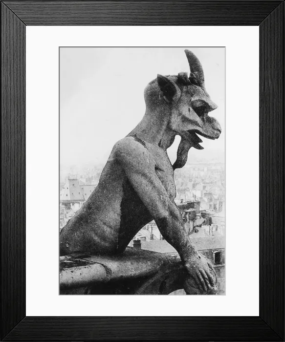 Framed Print : Gargoyle on Notre Dame Cathedral Framed Print : Gargoyle on Notre Dame Cathedral